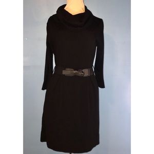 AB Studio black cowl neck sweater dress size XL